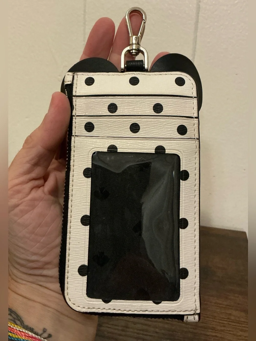 A Kate Spade New York Disney Minnie Mouse Lanyard ID Wallet (neck Strap Missing)